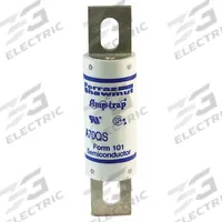 Semiconductor Fuse: A70QS Series, Fast-Acting, 200 A, 700 V AC, 700 V DC DC Volt Rating (MPN A70QS200-4K). Key specifications — Series: A70QS; Brand: MERSEN; Voltage Type: AC/DC.