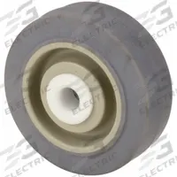 APPROVED VENDOR Caster Wheel: 3 1/2 in Wheel Dia., 1 3/16 in Wheel Wd, Rubber, 250 lb Load Rating (MPN P-PRP-035X013/050D-AM). Key specifications — Wheel Core Material: Nylon; Wheel/Tread Color: Gray; Brand: APPROVED VENDOR.