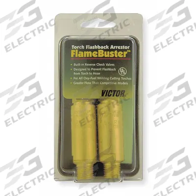 VICTOR Flashback Arrestor Set: Torch Mount, 9/16"-18 - Flashback Arrestors
