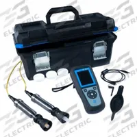 HACH Water Quality Multiparameter (MPN LEV015.53.42006). Key specifications — Test Parameters: Total Dissolved Solids; Manufacturer Part Number: LEV015.53.42006; Measurement Components Included: PHC10105 Intellical Rugged Field pH Electrode, 5 m Cable; Other Accessories Included: (20) 2089846 PMP Erlenmeyer Flask, 250 mL; Reagents and Solutions Included: (20) 2770220 Singlet Single-Use pH Buffer, pH 10.01.