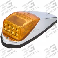 MAXXIMA Cab Marker Light: Marker Light, LED, Wedge, Surface Mount, Amber, Hole, Blunt Cut Wires (MPN M17011Y). Key specifications — Lens Color: Amber; Brand: MAXXIMA; Electrical Connection: Blunt Cut Wires; Lighting Technology: LED; Mount Type: Hole.