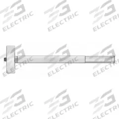 PRECISION Exit Device: 48 in Max Door Wd, Stainless Steel (MPN 3R02101LHRB6304). Key specifications — Product Type: Exit Device; Brand: PRECISION; Exit Device Type: Rim; Outside Trim Type: Not Included; Exit Bar Style: Touchbar; ADA Compliant: Yes.