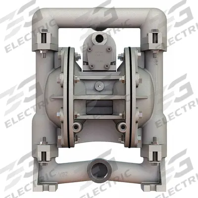 VERSAMATIC Double Diaphragm Pump: 316 Stainless Steel Body, 1 in, NPT Connection, 49 gpm - Stainless Steel Housing AODD Pumps