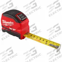 MILWAUKEE Auto-Lock Tape Measure: Nonmagnetic Single Hook Tip, 16 ft / 5 m, Metal/Stainless Steel (MPN 48-22-1817). Key specifications — attr935324: MILWAUKEE; attr942259: Red; attr935326: Tether Ready; attr935328: 1/16 in; attr935329: Inches; attr935337: Metric/SAE; attr936607: Manual Lock; attr985315: 5 m or less.