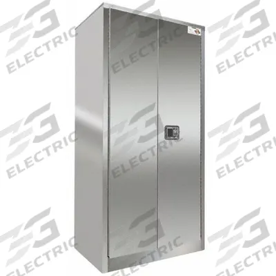 SECURALL Storage Cabinet: 48 in x 24 in x 72 in, Flush Handle Handle & Latch - Commercial Shelf Cabinets