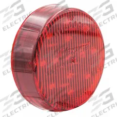 MAXXIMA Clearance Marker Light Kit: Clearance Light, LED, Round, Surface Mount, Red, Grommet, IP67 (MPN AX10RG-KIT). Key specifications — Lens Color: Red; Brand: MAXXIMA; Electrical Connection: Pigtail; Lighting Technology: LED; Mount Type: Grommet; SAE Lens Code: P2.