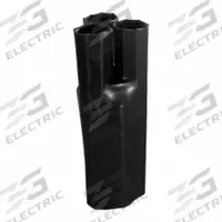 ELECTRIDUCT Heat Shrink Breakout Boots: 10 Pk, 2.36 in I.D. Before Shrinking, 6.9 in Lg, Black (MPN HSB-3-2.5-10PK). Key specifications — Brand: ELECTRIDUCT; Color: Black; _Pack Size: 10.