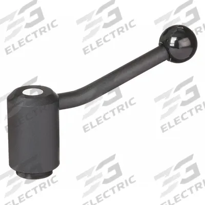 KIPP Adjustable Handle: Steel, 3/8"-16 Thread, 14 mm Thread Lg - Adjustable Tension Levers with Threaded Hole