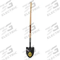 SEYMOUR MIDWEST STRUCTRON Turn Step Shovel,14 Round pt.,48" Handle: 14 ga. Steel Blade, 14 ga (MPN 49330). Key specifications — Blade Color: Black; Handle Color: Natural; Blade Material: 14 ga. Steel.