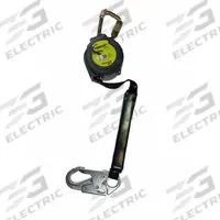 MILLER BY PIP Self-Retracting Lifeline: Steel Swivel Snap Hook Anchor, 9 ft Line, 420 lb Capacity (MPN MTL-OHS1-05/9FT). Key specifications — Brand: MILLER BY PIP; ANSI SRL Class (2021): Class 1; RFID Equipped: Yes; Lifeline Material: Polyester; Series: TurboLite+ Scorpion; Sealed: No; Anchorage End Connection Type: Swivel Snap Hook; Anchoring Location: Overhead Only.