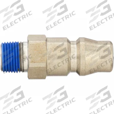 SPEEDAIRE Quick Connect Hose Coupling: 1/2 in Body Size, 1/4 in Hose Fitting Size - Asian-Style High-Flow Stainless Steel Quick-Connect Air Coupling Plugs