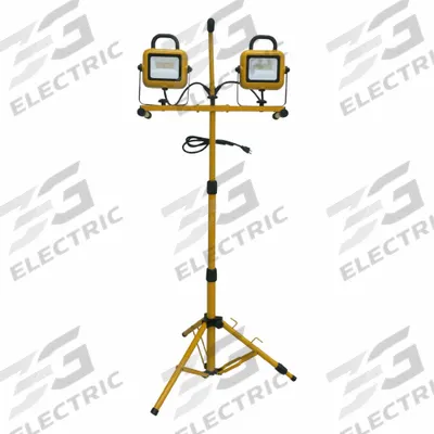 APPROVED VENDOR Tripod Job Site Light: 9,000 lm Max Brightness, LED, 1, 1 Brightness Levels - Tripod Stand Lights