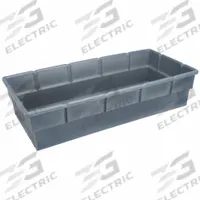 APPROVED VENDOR Nesting Tote: 26.9 gal, 38 1/2 in x 18 in x 9 in, Gray, Lid Not Included (MPN BC-3616). Key specifications — attr1264926: Nesting Capable; attr1188589: APPROVED VENDOR; attr1188592: Plastic.