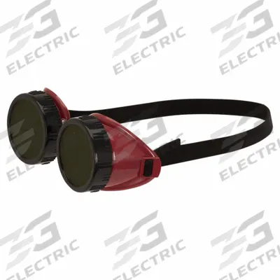 JACKSON SAFETY Welding Goggles: Not Rated for Welding Use, Fixed Front, Red, 1.97 in