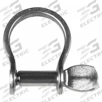 RONSTAN Anchor Shackle: Anchor Shackle, 660 lb Working Load Limit, 5/16 in Compatible Rope Dia (MPN RF633). Key specifications — Body Color: Silver; Brand: RONSTAN.