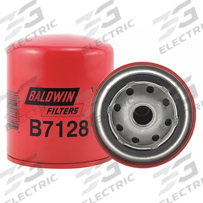 BALDWIN FILTERS Oil Filter: B7128, 3/4"-16 Thread Size, 4 7/16 in Overall Ht - Spin-On Oil Filters