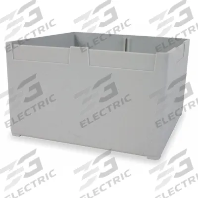 VIDMAR Bin Cup: 6 1/8 in x 6 1/8 in, 3 3/4 in Overall Ht, Gray - Removable Bins for Vidmar Modular Drawer Cabinets