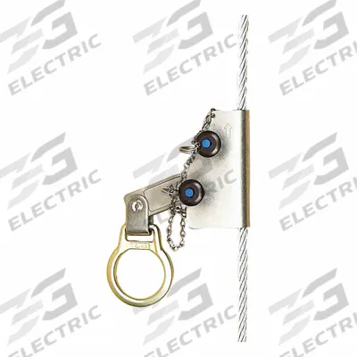 3M DBI-SALA Rope Grab: 310 lb Capacity, Stainless Steel, D-Ring, 3 ft Lanyard Lg - Rope Grabs for Vertical Rope Lifelines