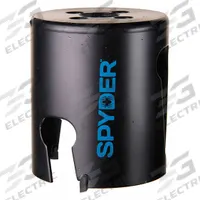 SPYDER Hole Saw: 2 3/8 in Saw Dia., 1 Teeth per Inch, 2 in Max. Cutting Dp, 1/2"-18 Thread Size (MPN 600027CF). Key specifications — attr1098070: 1; attr1098087: SPYDER; attr1098073: 1/2"-18.