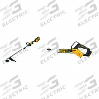 DEWALT String Trimmer Kit: 20V MAX*, Chainsaw and Trimmer, 15 in String Trimmer Cutting Wd, 9.0 Ah (MPN DCST972X1/DCCS623B). Key specifications — Battery Capacity: 9.0 Ah; Combo Type: Chainsaw and Trimmer.
