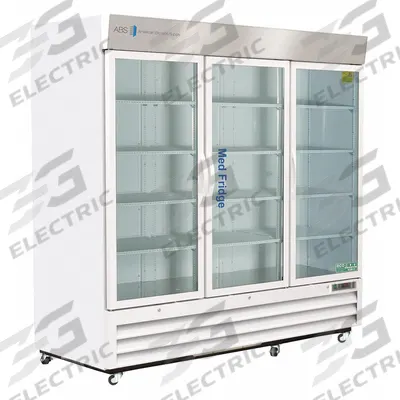 AMERICAN BIOTECH SUPPLY Pharmacy Refrigerator: 72 cu ft, Upright, 2°C to 7°C, 34 in Overall Dp - Pharmacy & Vaccine Refrigerators