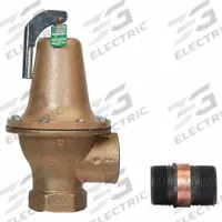 WATTS Temperature and Pressure Relief Valve: Section XIII ASME Section, FNPTF x FNPTF (MPN 1 LF140S-3-150/210 FS). Key specifications — Brand: WATTS; Body Material: Copper Silicon Alloy.