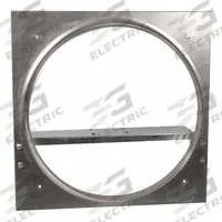 Exhaust Fan Venturi Frame: Steel, For 30 in Blade Dia, 32 1/2 in x 32 1/2 in (MPN 10E038). Key specifications — Brand: DAYTON; Includes: Slotted Motor Base; Material: Steel.
