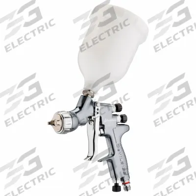 DEVILBISS Spray Gun Kit: 8 in, 1/4 in Air Inlet Size, Dyes/Glazes/Lacquers/Paints/Stains - Conventional Spray Guns