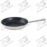 VULCANO Fry Pan: Non-Stick, 7 7/8 in Top Dia, Stainless Steel, Silver, Stainless Steel, Quan Tanium (MPN 8478-60/20A). Key specifications — Brand: VULCANO; Handle Color: Silver; NSF Certified: No; Product Type: Fry Pan; Body Color: Silver; Handle Material: Stainless Steel; Body Material: Stainless Steel; Handle Type: Riveted.