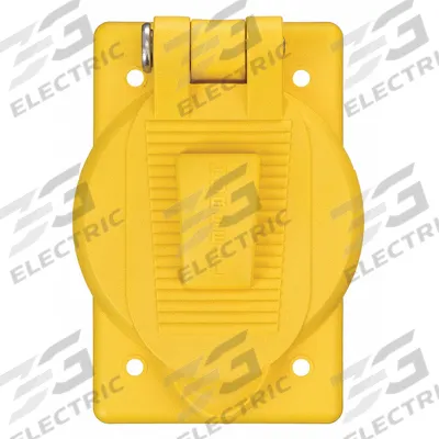 HUBBELL WIRING DEVICE-KELLEMS Weatherproof Cover: Polycarbonate, Receptacles, 1 Gangs - Plastic Weatherproof Electrical Box Covers