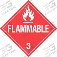 BRADY DOT Container Placard: Flammable, 10 3/4 in x 10 3/4 in, 10 3/4 in Label Ht, Placard (MPN 63422). Key specifications — Brand: BRADY; Message: Flammable.