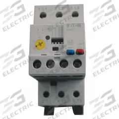 EATON Overload Relay: Electronic Protection, 3 Poles, 1NO/1NC, Phase Loss Sensitivity, Frame Size C (MPN XTOE045CGSS). Key specifications — Brand: EATON; Auxiliary Contact Form: 1NO/1NC; Compatible Contactor Series: XT Mini Contactors; Frame Size: C; Phase Loss Sensitivity: Yes; Thermal Units Required: Not Applicable to Electronic Type Overload Relays; Compatible Contactors: Frame Size C.