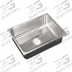 JUST MANUFACTURING Sink: 23 1/2 in Overall Lg, 18 1/4 in Overall Wd, 7 1/2 in Bowl Dp, 21 in Bowl Lg (MPN US1824A-J). Key specifications — Brand: JUST MANUFACTURING; Color Family: Silver/Gray.