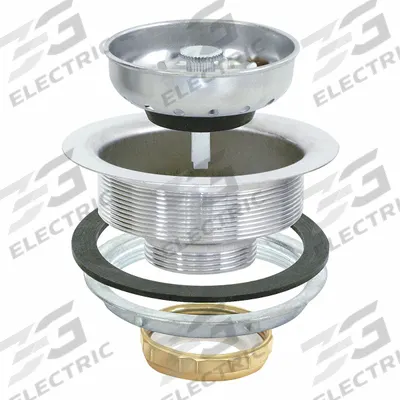 APPROVED VENDOR Strainer: Stainless Steel, Chrome, 4 1/2 in Overall Dia, Socket Weld - Sink Drains with Basket Strainer without Tailpiece