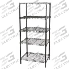 APPROVED VENDOR Wire Shelving Unit: Starter, 48 in x 18 in, 63 in Overall Ht, 5 Shelves, Dry/Wet (MPN 5GPL6). Key specifications — Recommended Environments: Wet; Color: Black; Finish: Powder Coated; Material: Steel; Brand: APPROVED VENDOR.