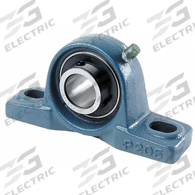 TRITAN Pillow Block Bearing: 5/8 in Bore, Cast Iron, Set Screws, 1 11/64 in Shaft Ht - General Purpose Pillow Block Ball Bearings