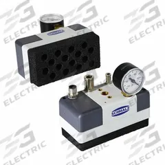 SCHMALZ Large Area Vacuum Gripping System: FQE Xc, 16 Suction Cells, 2 Ejectors, 120 mm Overall Lg (MPN 10.01.44.00370). Key specifications — attr1015376: 10.01.44.00370; attr1015378: Normally Open; attr1015388: Foam.