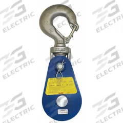 YOKE Pulley Block: Swivel, Pulling, 16,000 lb Working Load Limit, 3/4 in_5/8 in Compatible Rope Dia (MPN 6Y-8T8). Key specifications — attr994542: Snatch Pulley Block; attr994528: YOKE; attr994530: Wire Rope; attr994543: Swivel; attr994552: Swivel Hook; attr994538: Pulling; attr994527: Sleeve; attr994547: Steel.