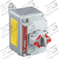 Selector Switch Control Station: 1 Gang, Selector Switch, 2NO/2NC, Hand/Auto, 0 Pilot Lights, 3/4 in (MPN EFDB175-12). Key specifications — Legend: Hand/Auto; Action: Maintained; Contact Form: 2NO/2NC; Brand: APPLETON ELECTRIC; Operator Configuration Type: (1) Selector Switch.