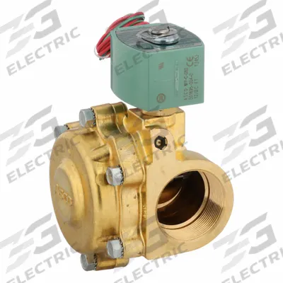 REDHAT Solenoid Valve: 2-Way, Normally Open, 2 in Pipe Size, 12V DC, Watertight - 2-Way/2-Position, Normally Open Solenoid Valves