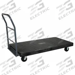 JAMCO Platform Truck: 2,500 lb, 53 in L x 25 in W x 40 in H Overall Dim., Gray, Plastic (MPN NF248P700GP). Key specifications — attr1345828: Gray; attr1345811: (2) Rigid; attr1345838: JAMCO.