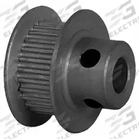 DAYTON Timing Pulley: Modified Curvilinear, Fixed, For GT Timing Belt Section, For 6 mm Belt Wd (MPN 28-2P06-6FA3). Key specifications — Brand: DAYTON; Finish: Clear Anodized; For Belt Series: Powerhouse®.