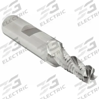OSG Roughing End Mill: Cobalt, 4 Flute, 1/4" Mill Dia, 3/4" LOC, 2-1/2" OAL (MPN 4709100) - General Purpose Cobalt Roughing End Mills
