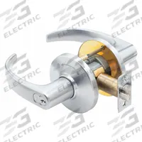 BEST Door Lockset: Passage Lever Locksets, Chrome, ADA Compliant, LFIC (MPN 9K37IN14DS3626). Key specifications — Ligature Resistance: Not Ligature-Resistant; Brand: BEST; Lockset Function ANSI Code: F11; Visual Indicator Message: No Message; Lockset Style: 9K Curved Return Lever; ADA Compliant: Yes; Finish: Satin Chromium-Plated : Zinc.