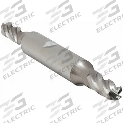APPROVED VENDOR Ball End Mill: Carbide, Double End, 4 Flute, 7/32" Mill Dia, 9/16" LOC - Double-End Carbide Ball End Mills