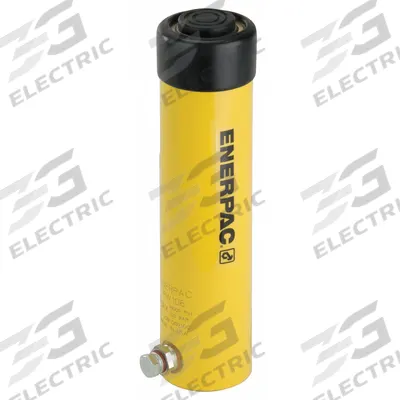 ENERPAC Hydraulic Ram: 10 ton Nominal Capacity, 6 in Nominal Stroke Lg - Solid Plunger Workholding Rams