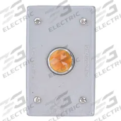 APPLETON ELECTRIC Weatherproof Cover: Aluminum, FD/FS, Pilot Lamps, 1 Gangs, 4 9/16 in Overall Ht (MPN FSK-1JACA). Key specifications — Brand: APPLETON ELECTRIC; Color: Gray; Compatible with Product Type: Pilot Lamps; Compatible with Series: FS; Mounting Orientation: Horizontal or Vertical.