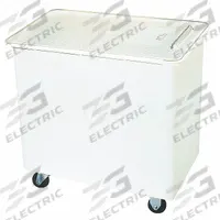 CARLISLE Ingredient Bin w/Sliding Lid: 108 qt Capacity, White, 27 7/8 in Overall Ht, Lid Included (MPN BIN2702). Key specifications — Lid Included: Yes; Brand: CARLISLE; Color: White; NSF Certified: Yes.