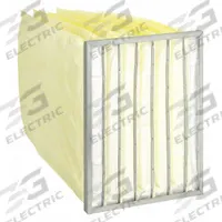GRAINGER Pocket Air Filter: 24 in x 20 in x 29 in, MERV 14, Yellow, Synthetic, 7 Pockets (MPN 6B636). Key specifications — Display Sell UOM: EA; Brand: GRAINGER; Media Material: Synthetic; Performance Rating: MERV 14.