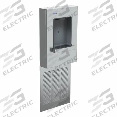 SLOAN Bottle Filling Station: On-Wall, 8 gph @ 50°F, 304 Stainless Steel, Silver - On-Wall Bottle Fillers